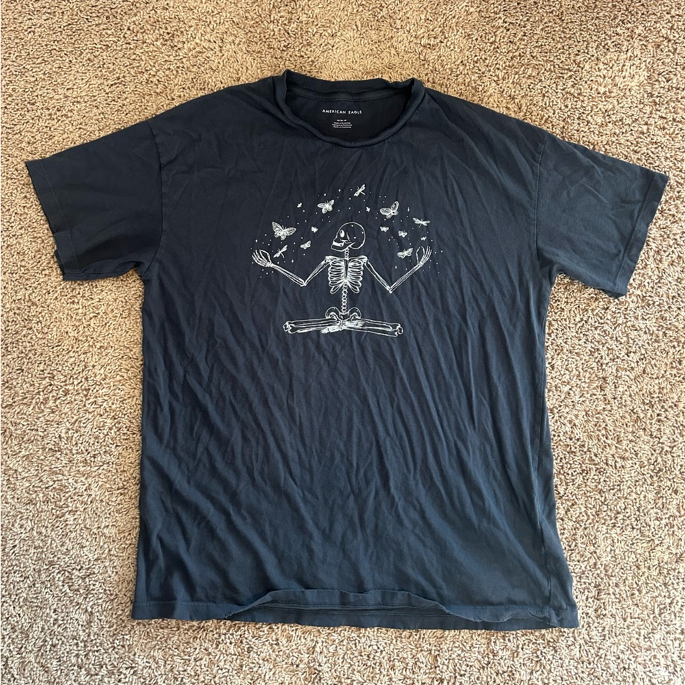 American Eagle Outfitters Skeleton Graphic T-Shirt